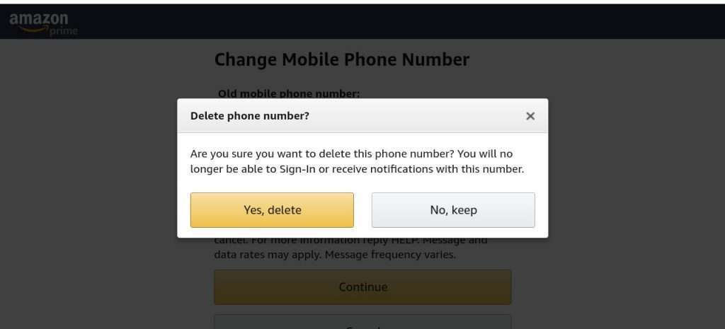 Unlink Phone Number From Amazon Account